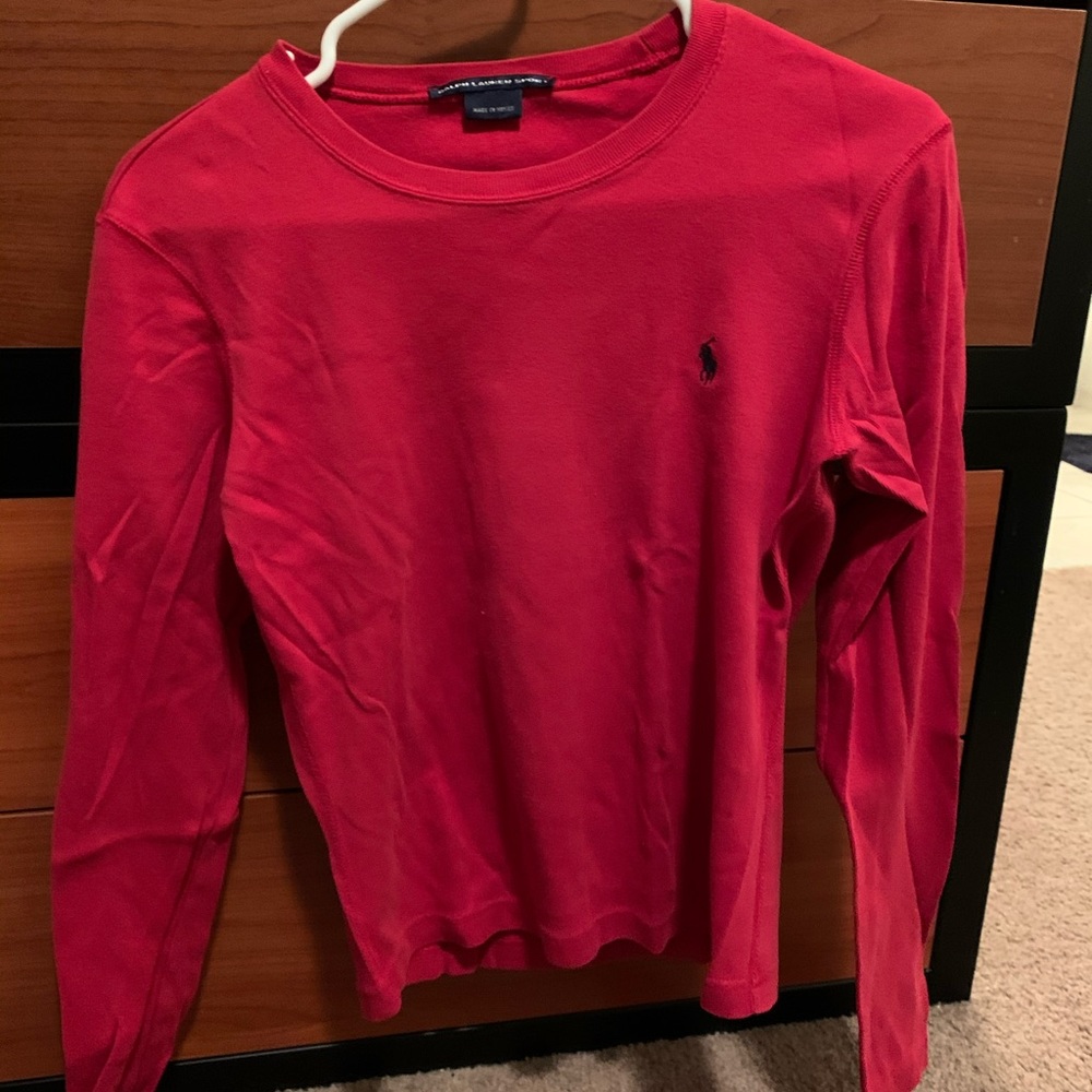 1990’s Ralph Lauren sport red long sleeve